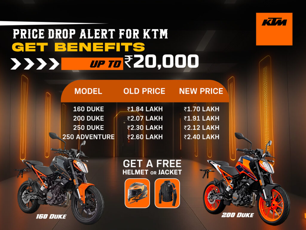 KTM New prices